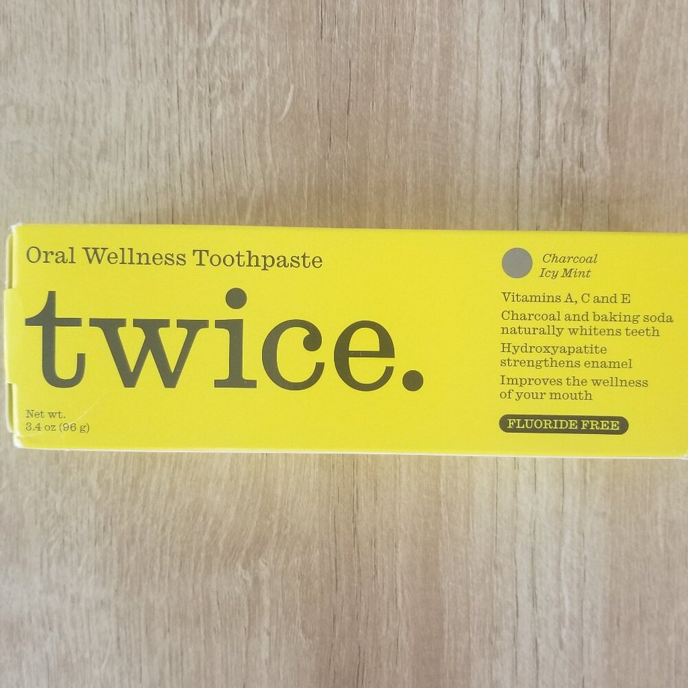 Twice Icy Mint Charcoal Toothpaste NWTO